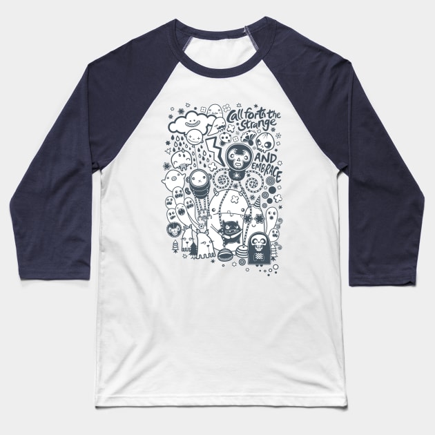 Call forth the strange and embrace Baseball T-Shirt by heavyhand